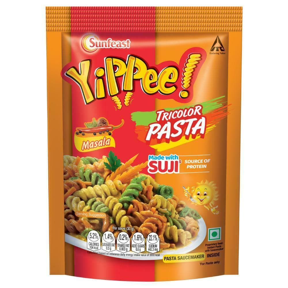 Sunfeast Yippee! Tricolor Suji Instant Masala Pasta