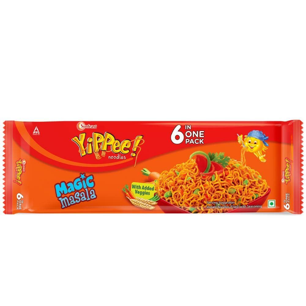 YiPPee Magic Masala Noodles with Added Veggies (6 in 1)