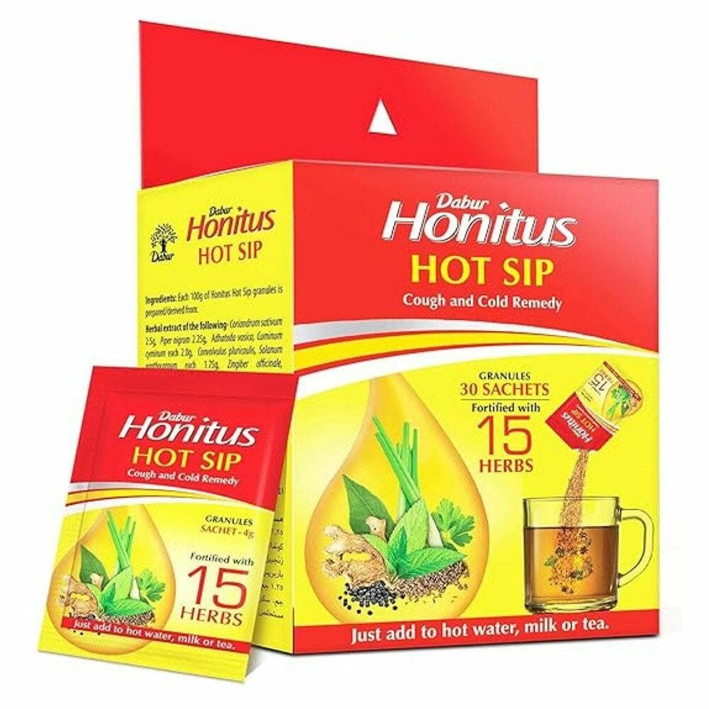 Dabur Honitus Hot Sip Cough & Cold Remedy Ayurvedic Kaadha
