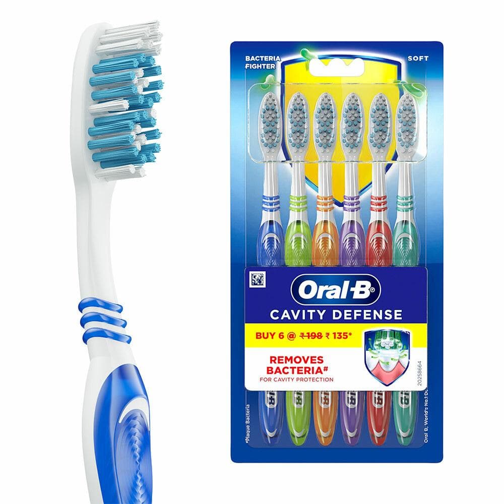 Oral-B Bacteria Fighter Cavity Defense Soft Assorted Toothbrush