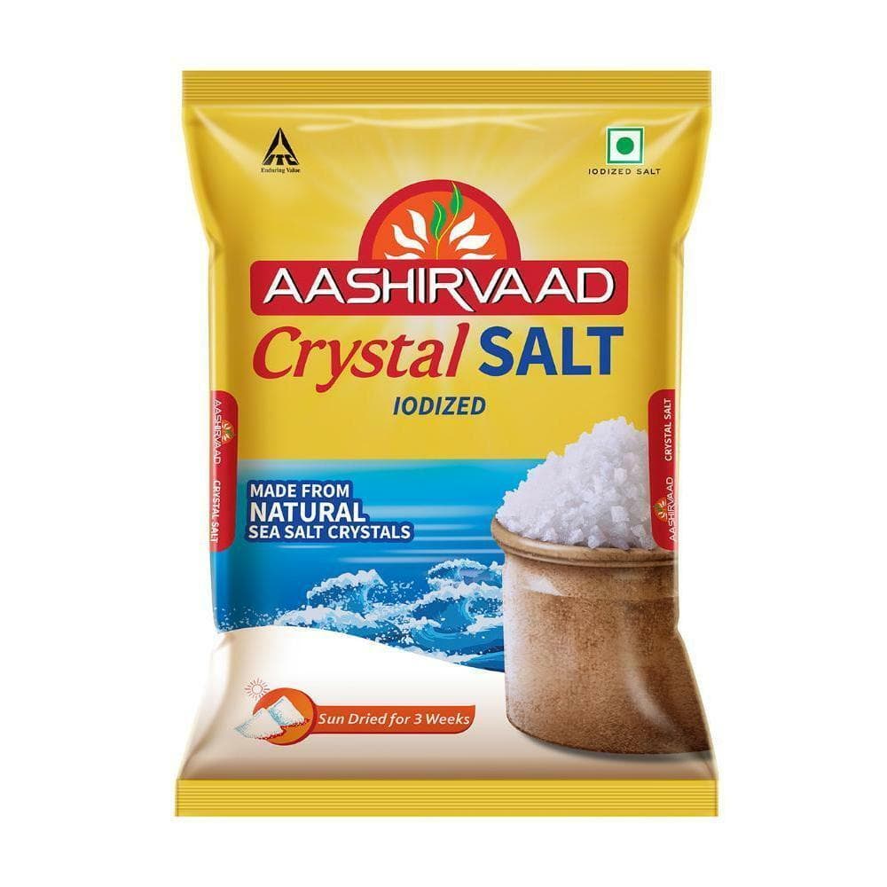 Aashirvaad Iodised Crystal Salt