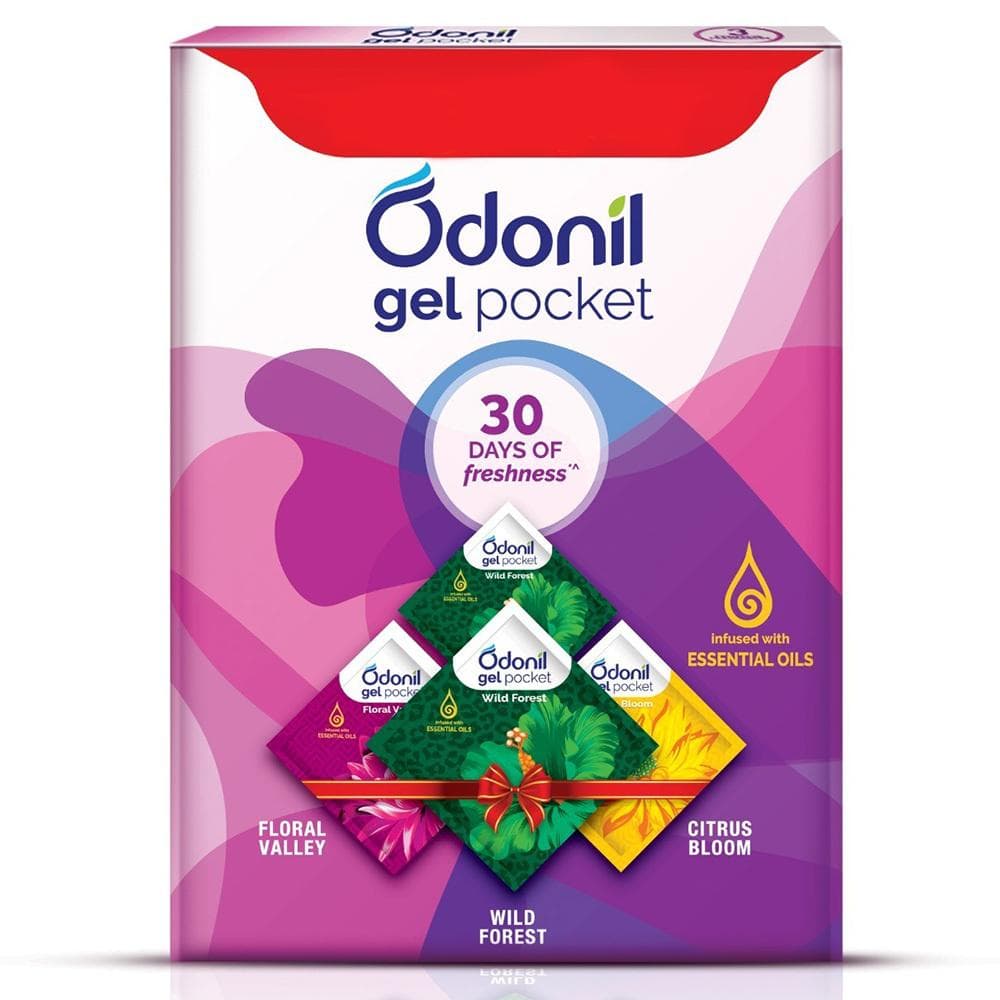 Odonil Assorted Air Freshener Gel Pack