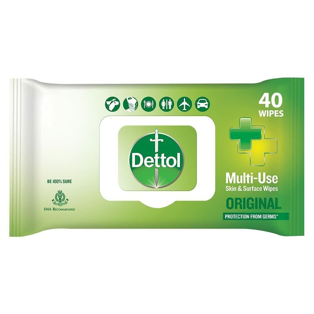 Dettol Original Disinfectant Multi-Use Skin & Surface Wipes
