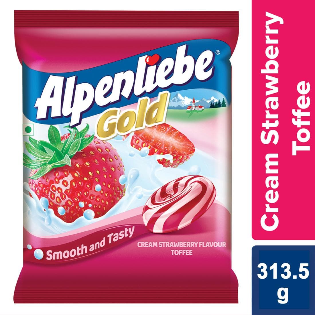 Alpenliebe Gold Cream Strawberry Candy 95 pc