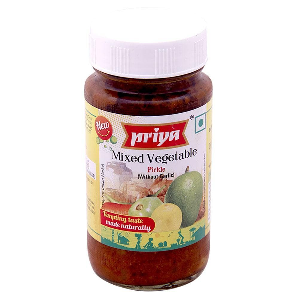 Priya Mixed Vegetable Pickle Without Garlic