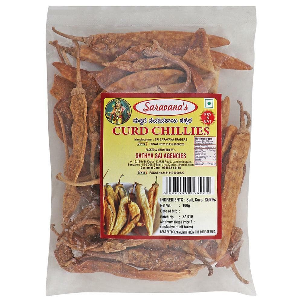 Saravana's Curd Chillies