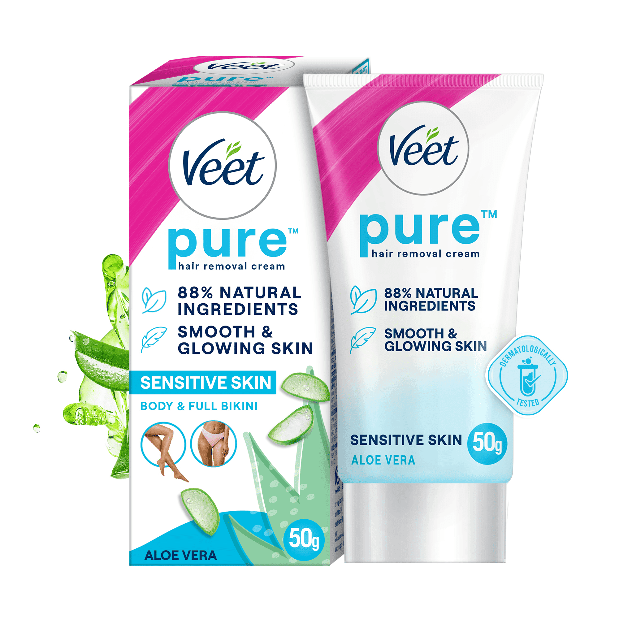 Veet Pure Hair Removal Cream for Women For Sensitive Skin