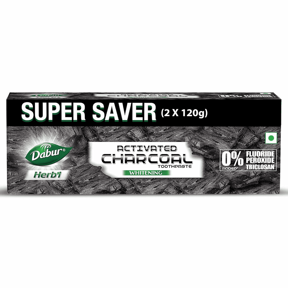 Dabur Herbal Whitening Activated Charcoal Toothpaste