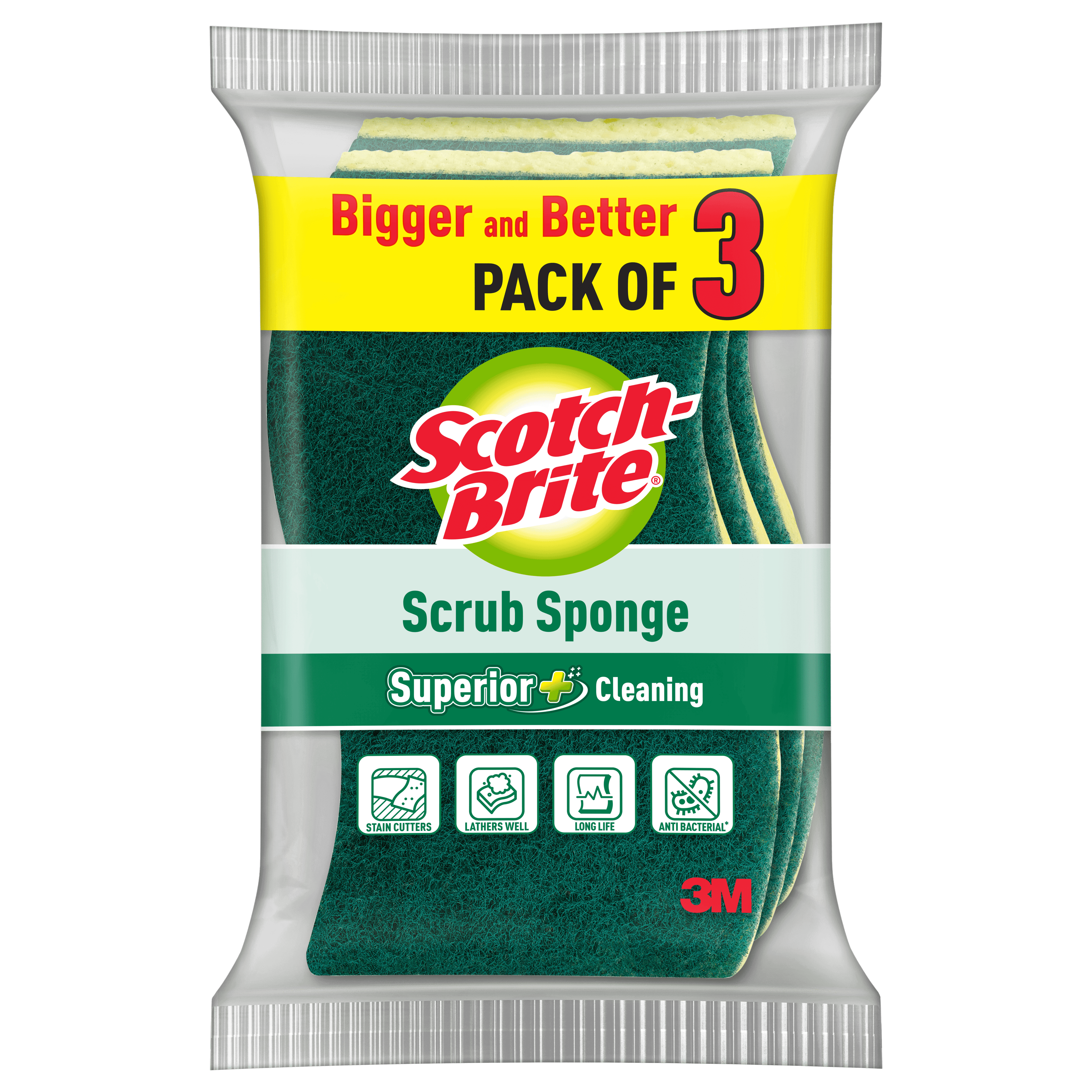 Scotch Brite Scrub Sponge (10 cm x 6 cm)