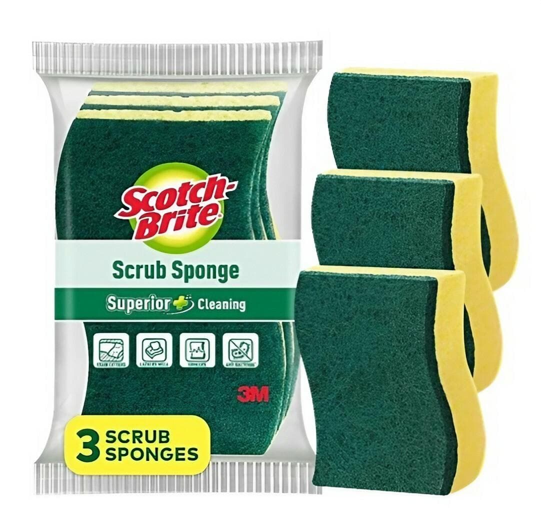 Scotch Brite Scrub Sponge (6 cm x 9.5 cm)