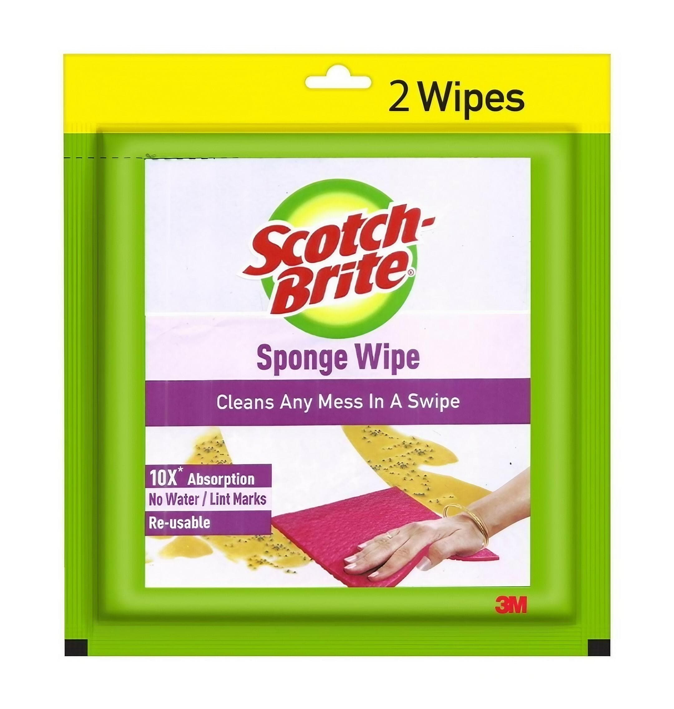Scotch Brite Sponge Wipe Pack of 2